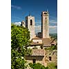 In the very heart of Tuscany - Aerial view of the medieval town of Montepulciano, Italy