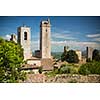 In the very heart of Tuscany - Aerial view of the medieval town of Montepulciano, Italy