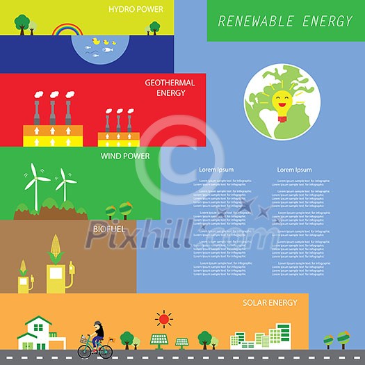 vector info chart renewable energy biogreen ecology vector info chart renewable energy biogreen ecology