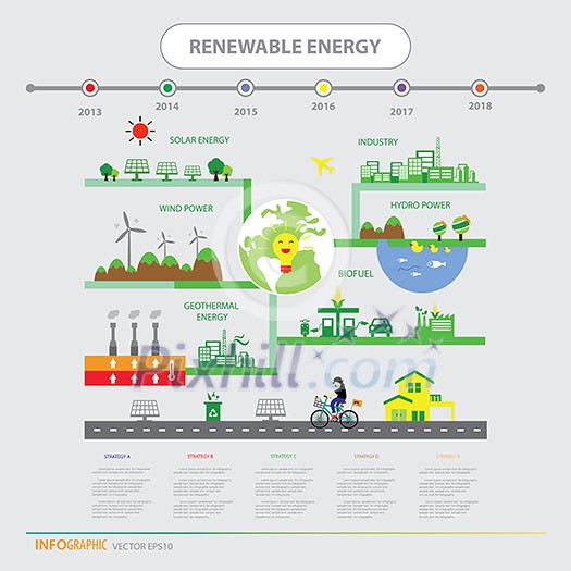 vector info chart renewable energy biogreen ecology vector info chart renewable energy biogreen ecology