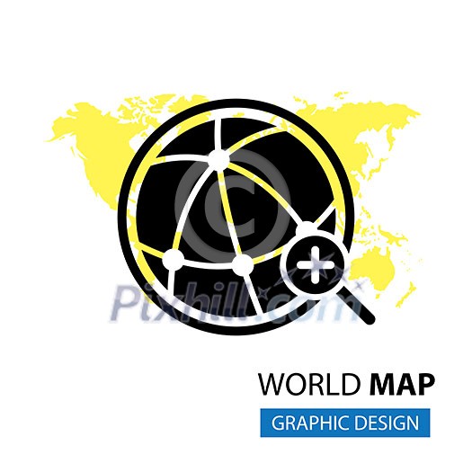 vector pointer in world map vector pointer in world map