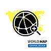vector pointer in world map  