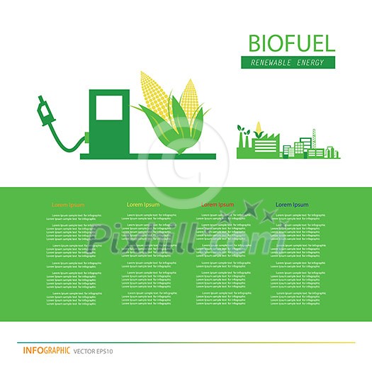 vector corn ethanol biofuel vector icon. Alternative environmental friendly fuel. vector corn ethanol biofuel vector icon. Alternative environmental friendly fuel.
