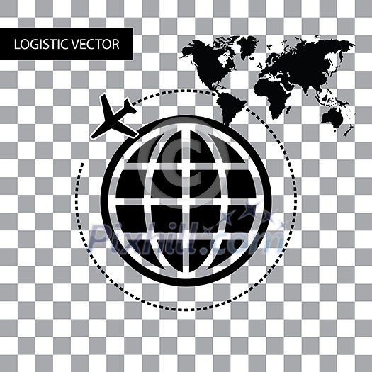 vector symbol logistic around the world vector symbol logistic around the world