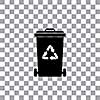 vector trash recycle garbage bin 