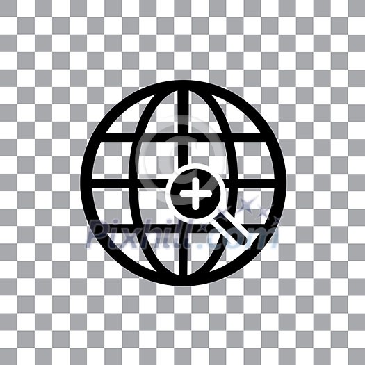 vector worldwide searching symbol around the world vector worldwide searching symbol around the world
