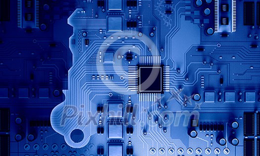 Background image with system motherboard concept Background image with system motherboard concept