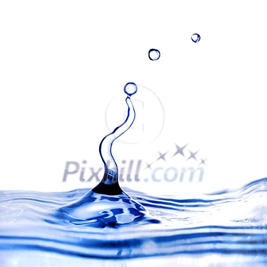 water splash isolated on white water splash isolated on white