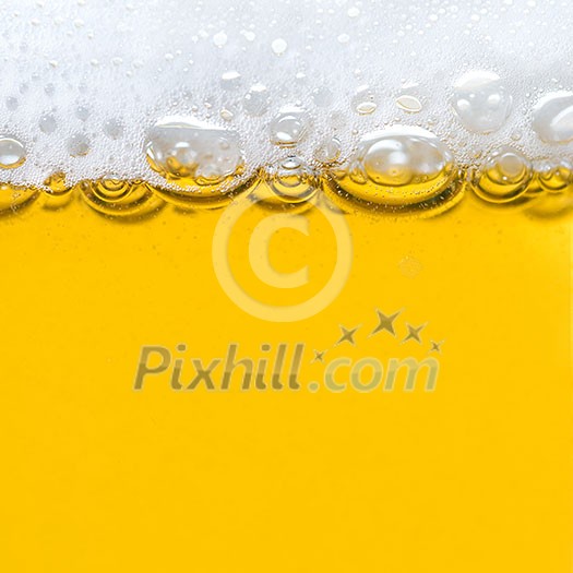 beer with foam beer with foam