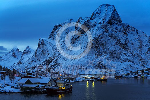 Reine Village on the Lofoten Islands, Norway Reine Village on the Lofoten Islands, Norway