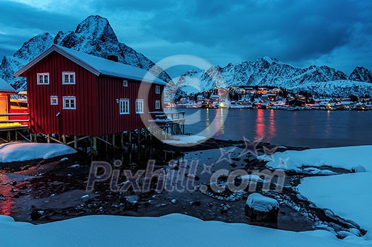 Reine Village on the Lofoten Islands, Norway Reine Village on the Lofoten Islands, Norway
