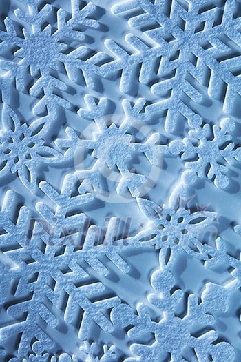 Snowflake Blue Ice, Snowflake Decoration, Winter Christmas Background