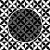 vector black and white flower pattern for background 