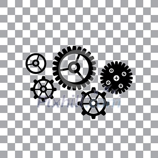 vector gear cog wheel symbol  