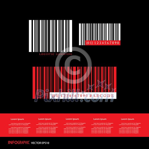 vector barcodes numbers scanning price vector barcodes numbers scanning price