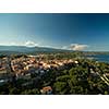 Aerial view of Porto-Vecchio old town, Corsica, France