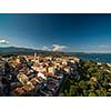 Aerial view of Porto-Vecchio old town, Corsica, France