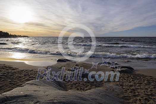 Autumn evening by the sea Autumn evening by the sea