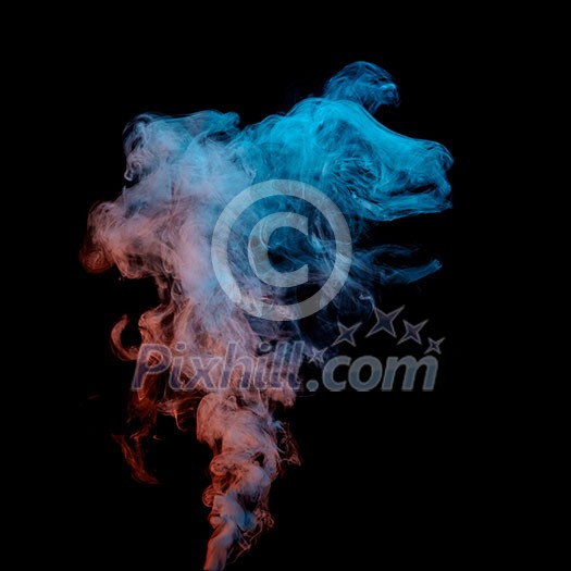 Beauty smoke on black background,movement of smoke, Abstract and texture of colorful magic smoke on black background Beauty smoke on black background,movement of smoke, Abstract and texture of colorful magic smoke on black background