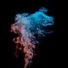Beauty smoke on black background,movement of smoke, Abstract and texture of colorful magic smoke on black background