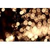 abstract beautiful gold christmas lights, blurred background bokeh