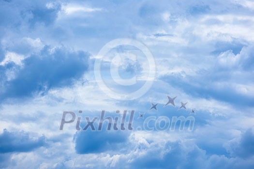 Beautiful Gray Cumulus clouds in the sky Beautiful Gray Cumulus clouds in the sky
