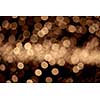 abstract golden background of christmas lights. bokeh background