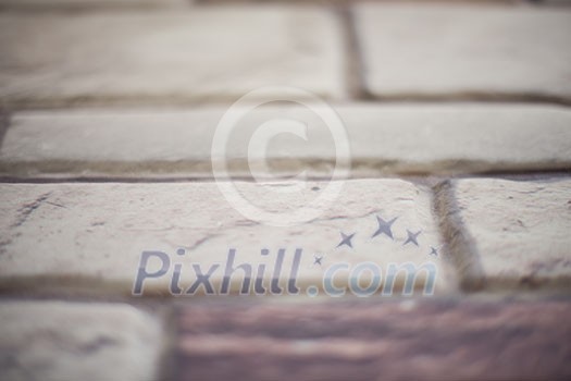 background of old vintage brick wall background of old vintage brick wall
