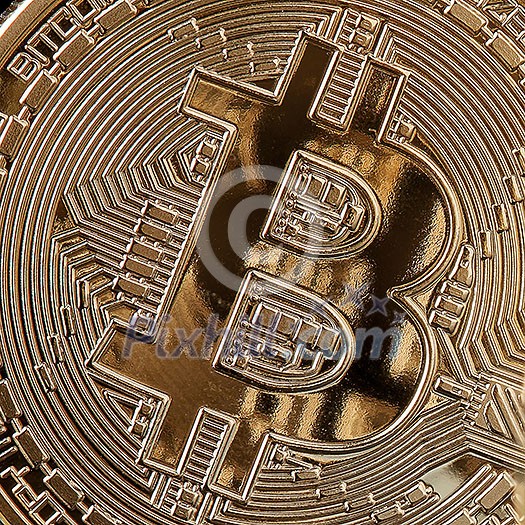 Bitcoin coin from both sides, cryptocurrency and blockchain concept, can be used for video or site cover Bitcoin coin from both sides, cryptocurrency and blockchain concept, can be used for video or site cover