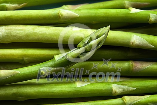 Texture of green Asparagus (Asparagus officinalis) vegetables vegetarian food. Flat lay Texture of green Asparagus (Asparagus officinalis) vegetables vegetarian food. Flat lay