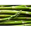 Texture of green Asparagus (Asparagus officinalis) vegetables vegetarian food. Flat lay