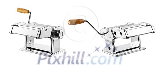 Traditional italian paste machine isolated on white background Traditional italian paste machine isolated on white background