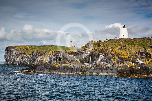 View of the Isle of May - Bird reserve in Scotland View of the Isle of May - Bird reserve in Scotland
