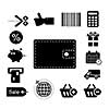 vecto shopping online icon set 