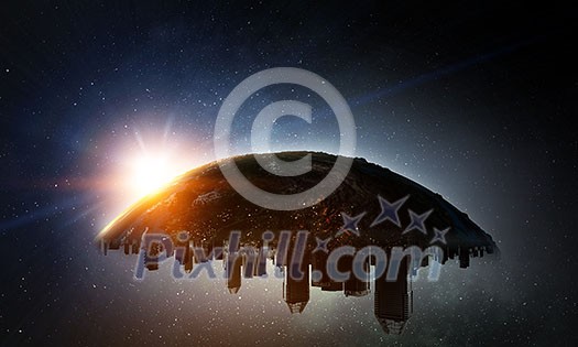 The Earth from space showing all they beauty. Elements of this image are furnished by NASA The Earth from space showing all they beauty. Elements of this image are furnished by NASA