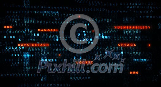 Background technology concept with crypto currency symbols. Mixed media Background technology concept with crypto currency symbols. Mixed media