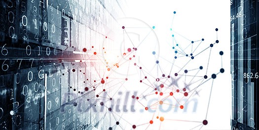 Networking and social connection concept. 3d rendering Networking and social connection concept. 3d rendering
