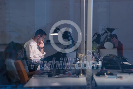 Young Entrepreneur Freelancer Working Using A Laptop In Coworking space