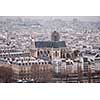 Gothic style architecture, medieval Church of Saint-Severin, Paris, France