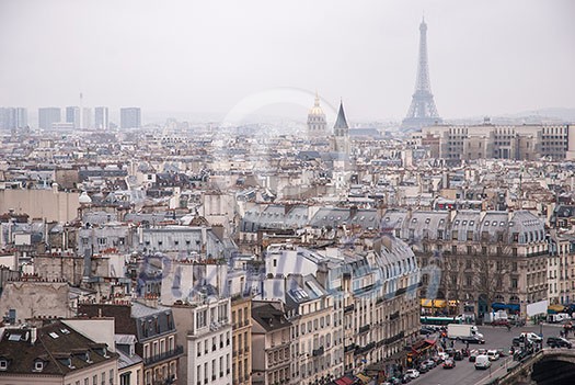 View on Paris form Notre Dame cathedral View on Paris form Notre Dame cathedral