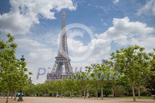 View eiffel Tower in Paris of France View eiffel Tower in Paris of France