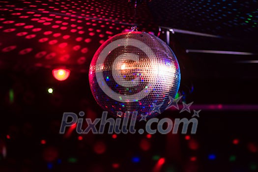 Disco ball light reflection background