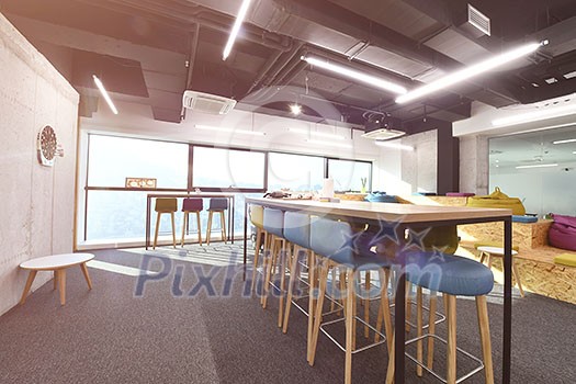 interior of relaxation area in Modern sunny bright Open Plan Office interior of relaxation area in Modern sunny bright Open Plan Office