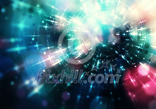 Color blurred background with dots and bokeh lights Color blurred background with dots and bokeh lights