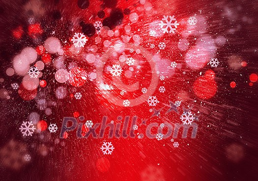 Color blurred background with dots and bokeh lights