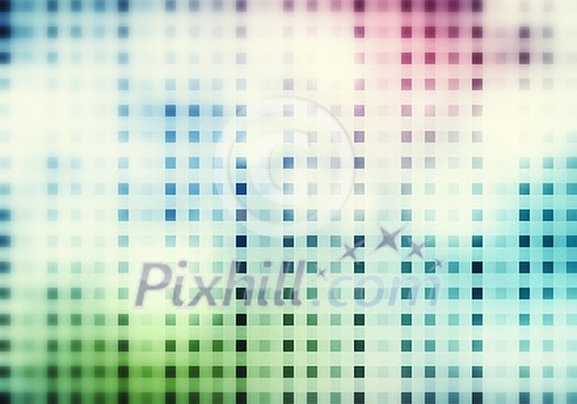Abstract technology background with dots and elements