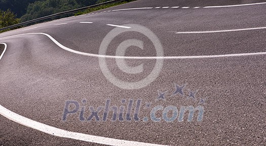 asphalt road in beautiful countryside on sunny summer day asphalt road in beautiful countryside on sunny summer day