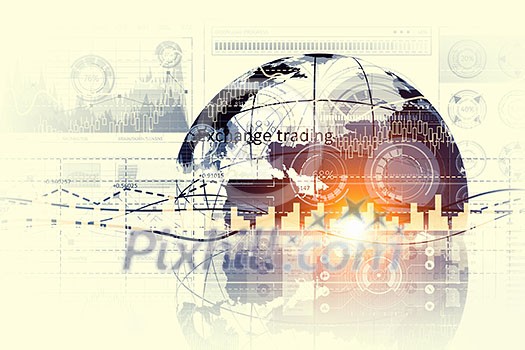 Digital background image presenting global connection concept Digital background image presenting global connection concept