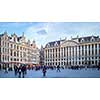 Brussels, Belgium- 17 January, 2014 : Heart of Brussels - The Grand Place and Town Hall