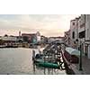 Picture of Canal Grande sunset of Accademia's bridge. Venice, Italy.